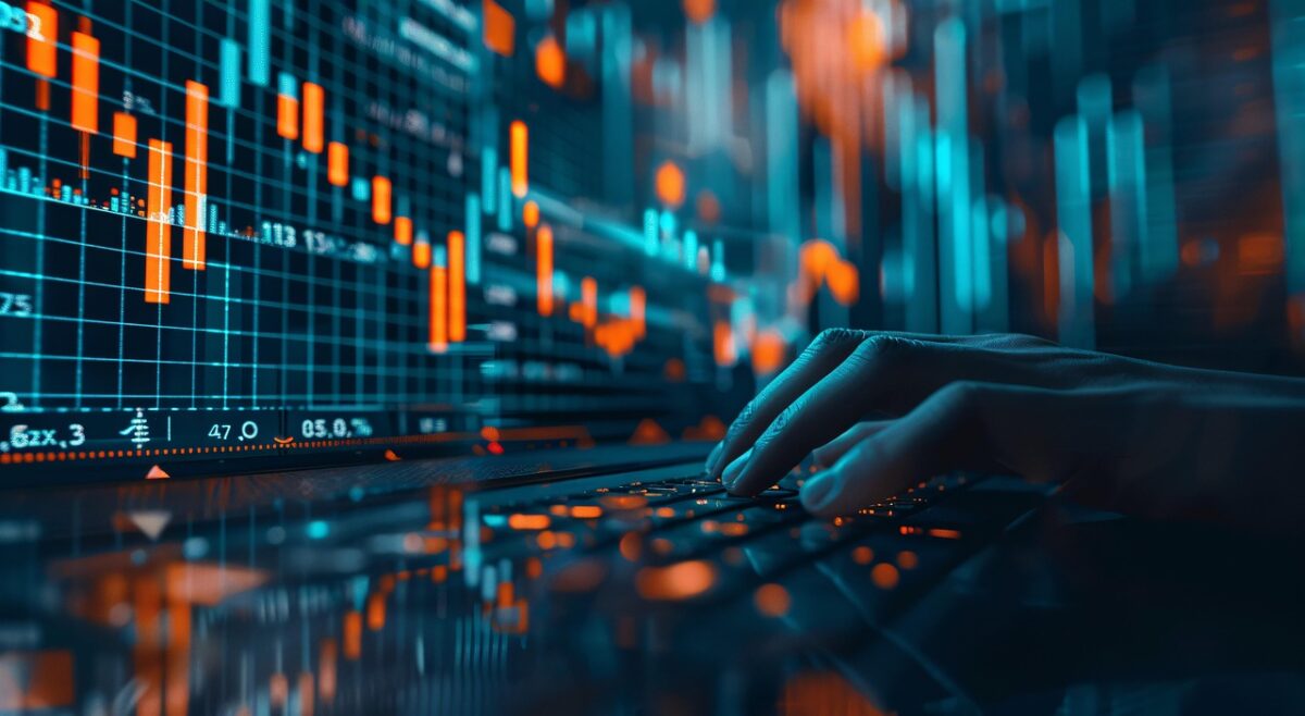 ai generated, hands, digital, stock market, charts, data, technology, finance, trading, analysis, vibrant, colorful, high-tech, dynamic, financial, business, screen, close-up, economy, investment, market, online, software, background